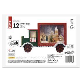 LED dekorace EMOS 12 LED dřevěné auto, 20 × 30,5 cm, 2x AA, vnitřní, teplá bílá 

 obrázek produktu 5 z 6
