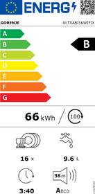 Myčka nádobí Gorenje ULTRABI16WIFIX 
