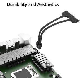 Adaptér AKASA Dual SATA na 8P CPU, 18AWG, 15cm černý

 obrázek produktu 3 z 5