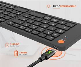 Klávesnice Meetion BTK001 Bluetooth Folding, US layout černá

 obrázek produktu 11 z 11