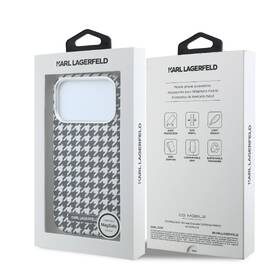 Kryt na mobil Karl Lagerfeld PU Houndstooth Resin Plate MagSafe na Apple iPhone 17 Pro černý

 obrázek produktu 6 z 6