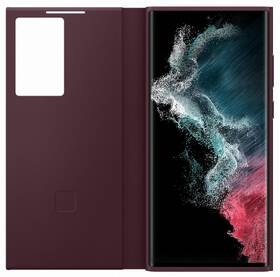Pouzdro na mobil flipové Samsung Clear View na Galaxy S22 Ultra červené

 obrázek produktu 2 z 4