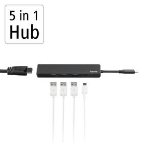 USB Hub Hama 4x USB, 1x HDMI 

 obrázek produktu 2 z 3