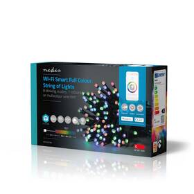 Vánoční osvětlení Nedis SmartLife LED, Wi-Fi, RGB, 84 LED, 10 m, Android / IOS 

 obrázek produktu 7 z 7