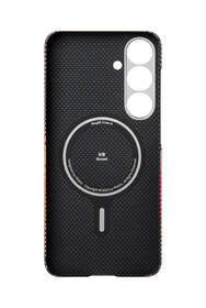 Kryt na mobil Pitaka Tactile Woven, Sunset na Samsung Galaxy S25 černý/oranžový

 obrázek produktu 3 z 3