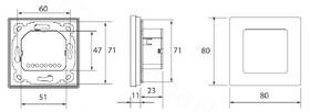 Termostat Danfoss Icon prostorový termostat 24V, 088U1050, podomítková montáž 

 obrázek produktu 1 z 1