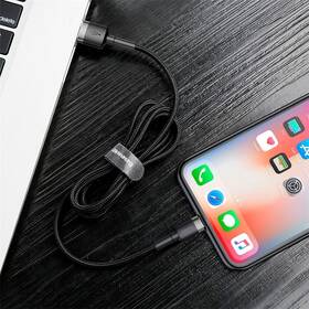 Kabel Baseus Cafule USB/Lightning, 1m černý/šedý

 obrázek produktu 8 z 10