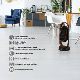 Teplovzdušný ventilátor Lauben Smart Fan&Heater 2in1 1800BB černý

 obrázek produktu 9 z 13