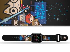 Řemínek Harry Potter na Apple Watch 42/44/45/49 mm - motiv charms 4, černý 

 obrázek produktu 1 z 3