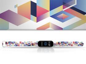 Řemínek Mi-Band na Xiaomi Mi Band 5/6 - motiv Indiánský vzor, bílý 

 obrázek produktu 1 z 3