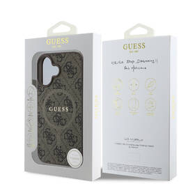 Kryt na mobil Guess PU Leather 4G Colored Ring MagSafe na Apple iPhone 16 hnědý

 obrázek produktu 7 z 7