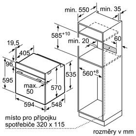 Trouba Bosch HBG5370B0 černá barva
