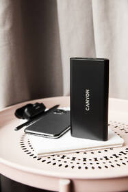Powerbanka Canyon PB-10006B, 10000 mAh, Micro USB/USB-C černá

 obrázek produktu 5 z 6