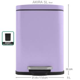 Odpadkový koš Spirella 10.22615, 5 l fialový

 obrázek produktu 5 z 6