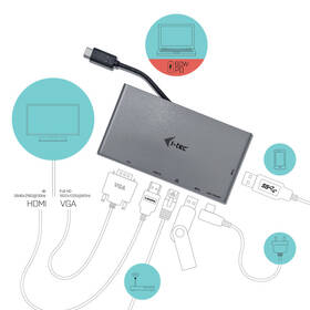 Dokovací stanice i-tec USB-C, 4K HDMI, VGA 

 obrázek produktu 3 z 6