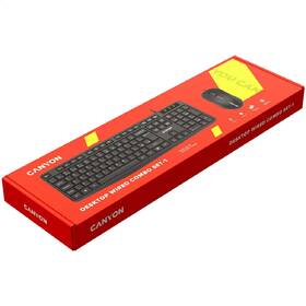 Klávesnice s myší Canyon CNE-CSET1, 1000 DPI, USB, CS, voděodolná černá

 obrázek produktu 2 z 2