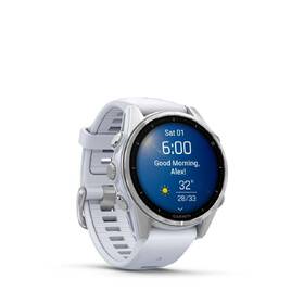 Chytré hodinky Garmin fēnix 8 - 43 mm, AMOLED - Silver / Whitestone Silicone Band 

 obrázek produktu 8 z 13