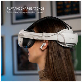 Popruh FIXED VR Power Headstrap - Meta Quest 3/3S, 6 000 mAh bílý

 obrázek produktu 2 z 7