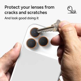 Ochranné sklo čočky fotoaparátu ZAGG InvisibleShield Premium GL (CameraRings) na Apple iPhone 17 Pro/17 Pro Max/16 Pro/16 Pro Max/15 Pro/15 Pro Max oranžové

 obrázek produktu 7 z 11