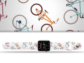 Řemínek Mi-Band na Apple Watch 42/44/45/49 mm - motiv Kolo, bílý 

 obrázek produktu 1 z 1