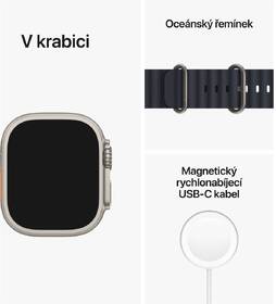 Chytré hodinky Apple GPS + Cellular, 49mm pouzdro z titanu - temně inkoustový oceánský řemínek 

 obrázek produktu 7 z 7