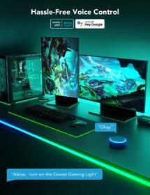 LED pásek Govee Neon RGBIC, LED podsvícení pro stůl, 3 m bílý

 obrázek produktu 5 z 7