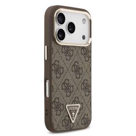 Kryt na mobil Guess 4G Strass Triangle Logo Gold Frame MagSafe na Apple iPhone 18 Pro hnědý

 obrázek produktu 2 z 6