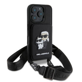 Kryt na mobil Karl Lagerfeld Saffiano Crossbody Karl and Choupette na Apple iPhone 16 Pro černý

 obrázek produktu 2 z 7