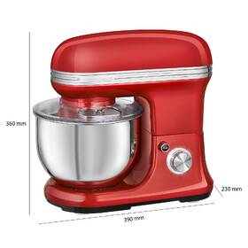 Kuchyňský robot Profi Cook KM 1197RD červená barva
