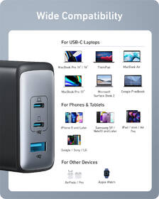 Nabíječka do sítě Anker PowerPort III GaN 1x USB, 2x USB-C, 100W černá

 obrázek produktu 4 z 6