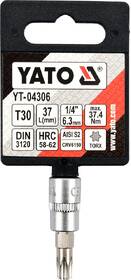Nástrčná hlavice YATO 1/4" bit Torx T30 

 obrázek produktu 2 z 3