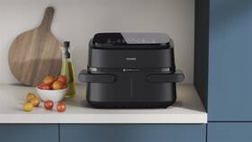 Fritéza horkovzdušná Philips Airfryer 1000 Series Dual basket 7,1 l, NA150/00 černá barva
