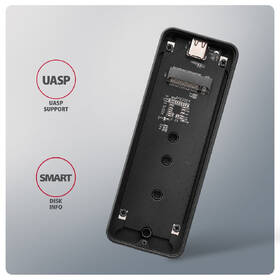 Externí rámeček Axagon ARMORED box, USB-C 20Gbps - M.2 NVMe SSD černý

 obrázek produktu 2 z 9