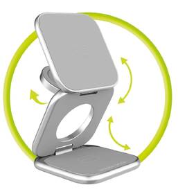 Bezdrátová nabíječka Mobile Origin 3in1 Qi2 25W UltraSlim PW36 stříbrná

 obrázek produktu 3 z 11