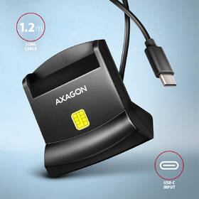 Čtečka eObčanek Axagon CRE-SM4NC USB-C Smart card StandReader černá

 obrázek produktu 3 z 3