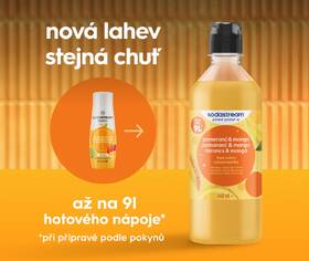 Příchuť pro perlivou vodu SodaStream DC Pomeranč Mango Zero 440 ml 

 obrázek produktu 1 z 2