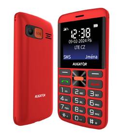 Mobilní telefon Aligator A910 4G Senior červená barva
