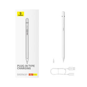 Stylus Baseus Smooth Writing 2 s kabelovým nabíjením Lightning bílý

 obrázek produktu 8 z 16