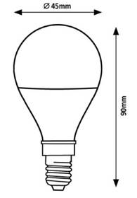Chytrá žárovka Rabalux SMART SMD LED, E14 G45, 5W, 450lm, RGB 

 obrázek produktu 2 z 2