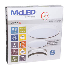 Stropní svítidlo McLED Calvia 30 černé/stříbrné/bílé

 obrázek produktu 7 z 7