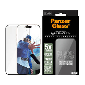 Tvrzené sklo PanzerGlass Ceramic na Apple iPhone 16 Pro Max s instalačním rámečkem 

 obrázek produktu 1 z 4