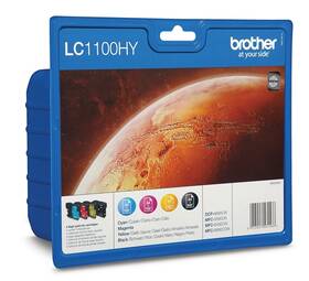 Inkoustová náplň Brother LC-1100HY, 1x900 stran, 3x750 stran, CMYK 

 obrázek produktu 1 z 1