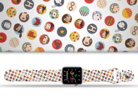 Řemínek Harry Potter na Apple Watch 42/44/45/49 mm - motiv charms 6, bílý 

 obrázek produktu 1 z 3