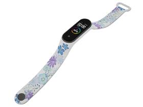 Řemínek Mi-Band na Xiaomi Mi Band 5/6 - motiv Modrá louka, bílý 

 obrázek produktu 3 z 3