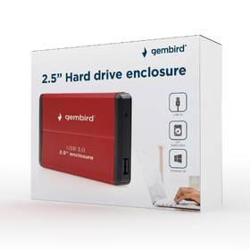 Box na HDD Gembird pro 2.5” zařízení, USB 3.0, SATA červený

 obrázek produktu 4 z 4