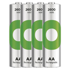 Baterie nabíjecí GP ReCyko 2600 AA (HR6), 4 ks 

 obrázek produktu 1 z 2