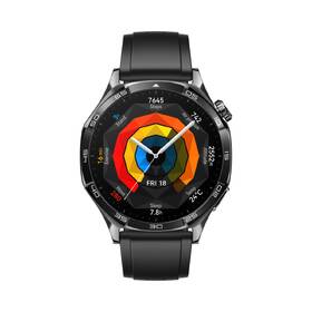 Chytré hodinky Huawei Watch GT 5 46 mm Active NFC - Black + Black Fluoroelastomer Strap 

 obrázek produktu 2 z 6