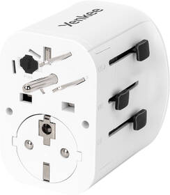 Cestovní adaptér YENKEE UN1 univerzální EU/UK/USA, 3x USB bílý

 obrázek produktu 2 z 5