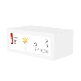 LED dekorace EMOS vánoční hvězda papírová s bílým stojánkem, 45 cm, vnitřní 

 obrázek produktu 5 z 5