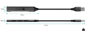 USB Hub Connect IT USB-A (1xUSB-A 3.0, 3xUSB-A 2.0) šedý

 obrázek produktu 3 z 5